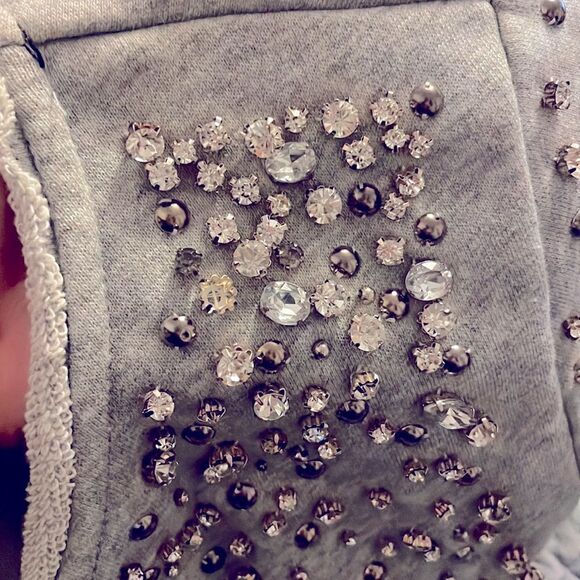 Beaded Short Sleeved Sweatshirt  - Picture 3 of 6